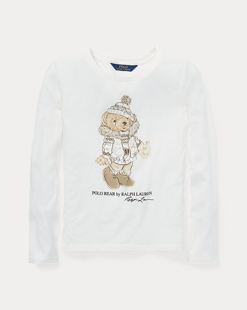 Holiday Bear Cotton T-Shirt GIRLS 7-14 YEARS 1
