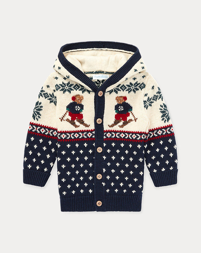 Ski Bear Cotton-Wool Cardigan Baby Boy 1