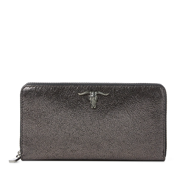Leather Zip-Around Wallet Polo Ralph Lauren 1