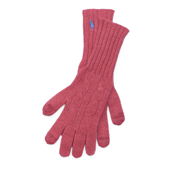 Cable Cashmere-Blend Gloves Polo Ralph Lauren 1