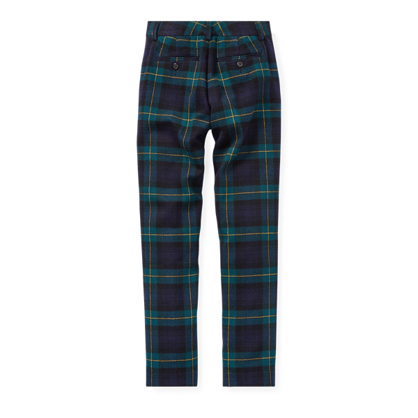 Slim Tartan Wool Twill Trouser for Boys Ralph Lauren PA