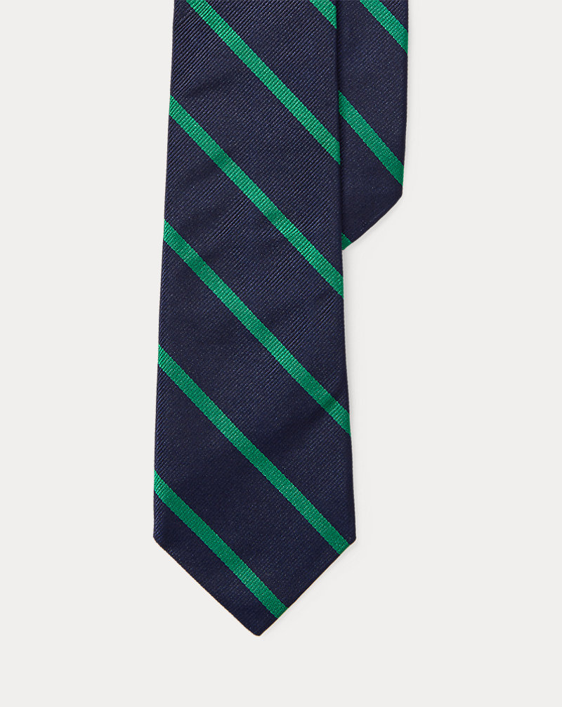 Cravate rayée en sergé de soie Garçons de 6 à 14 ans 1