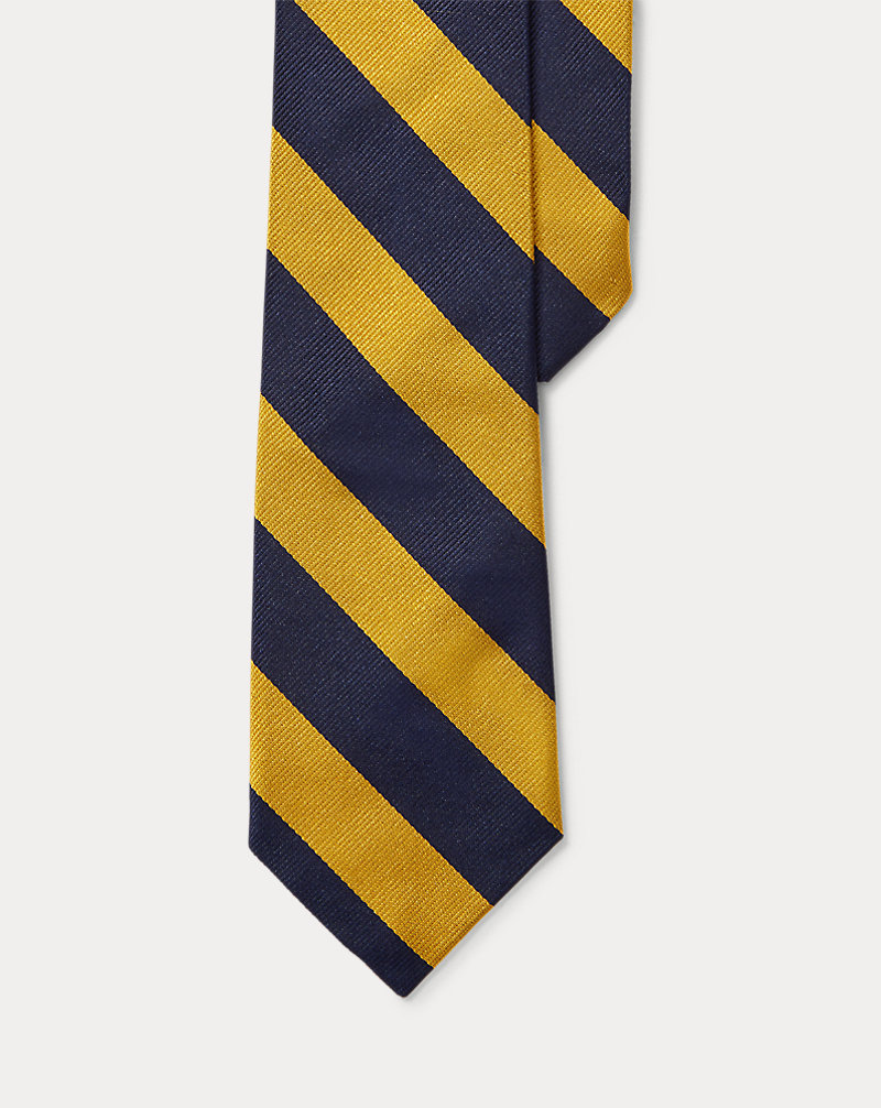 Cravate club rayée en sergé de soie Garçons de 6 à 14 ans 1