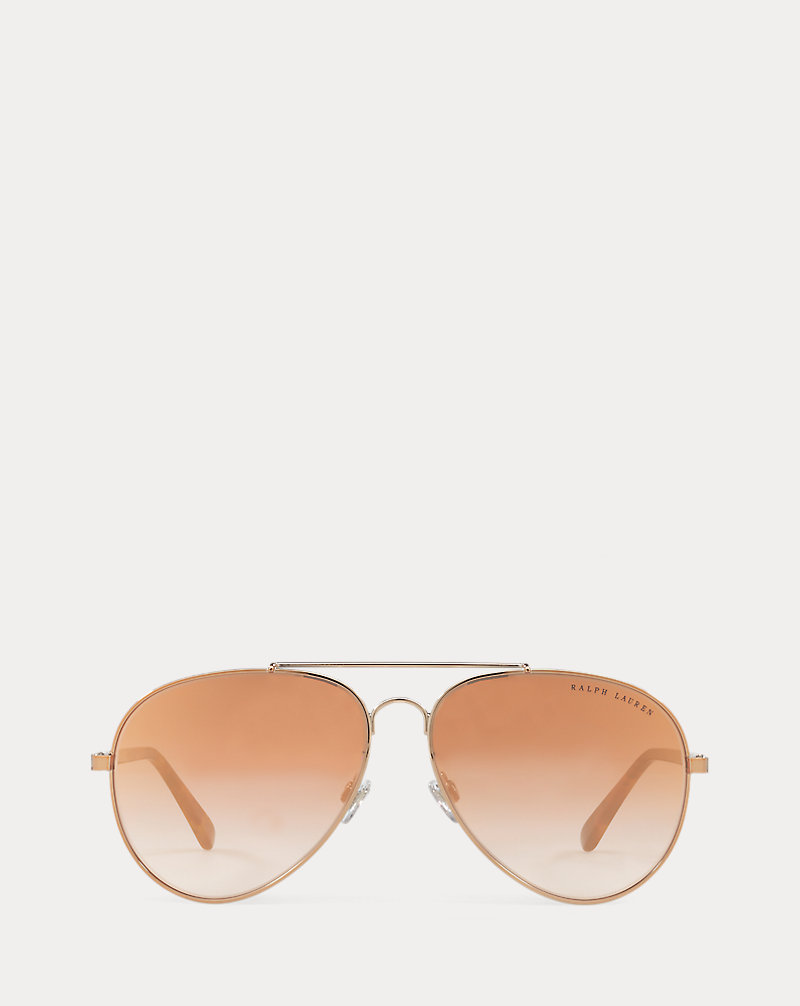 Automotive Polished Pilot Sunglasses Ralph Lauren 1