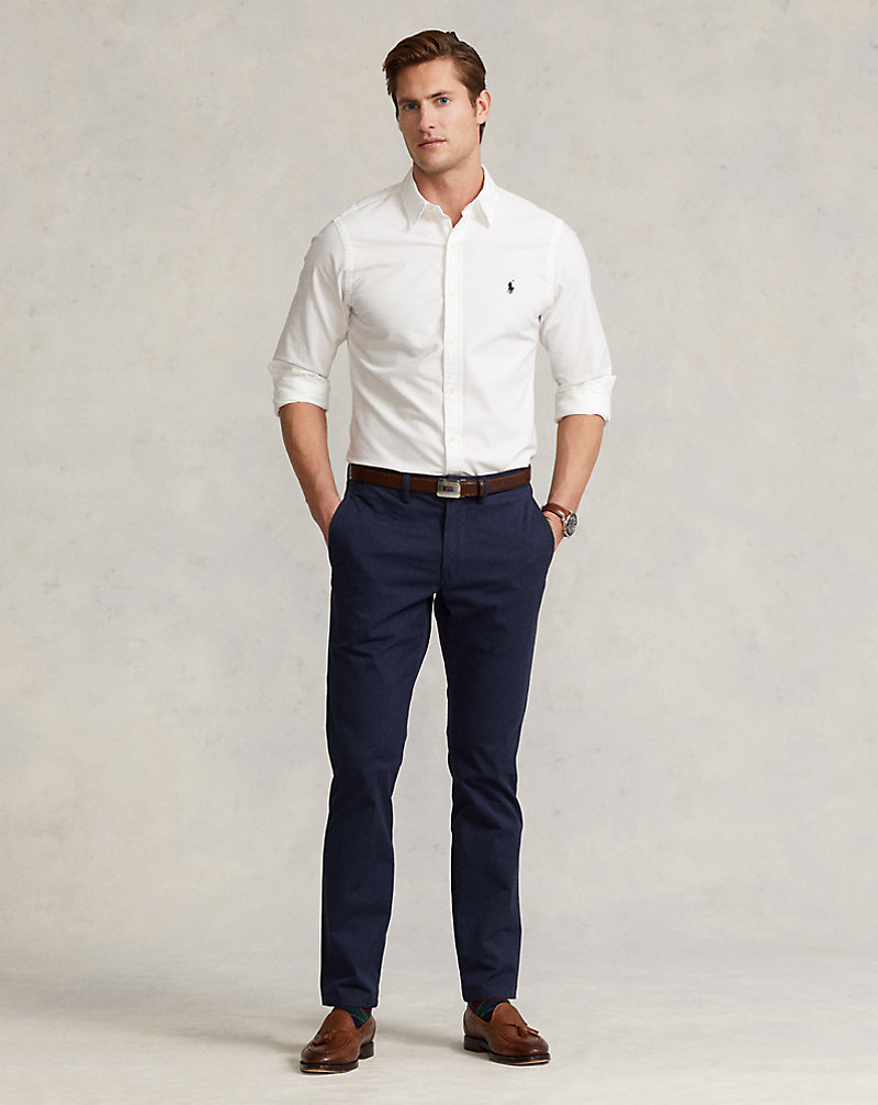 Straight Fit Washed Stretch Chino Trouser Polo Ralph Lauren 1