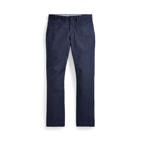 Straight Fit Washed Stretch Chino Trouser