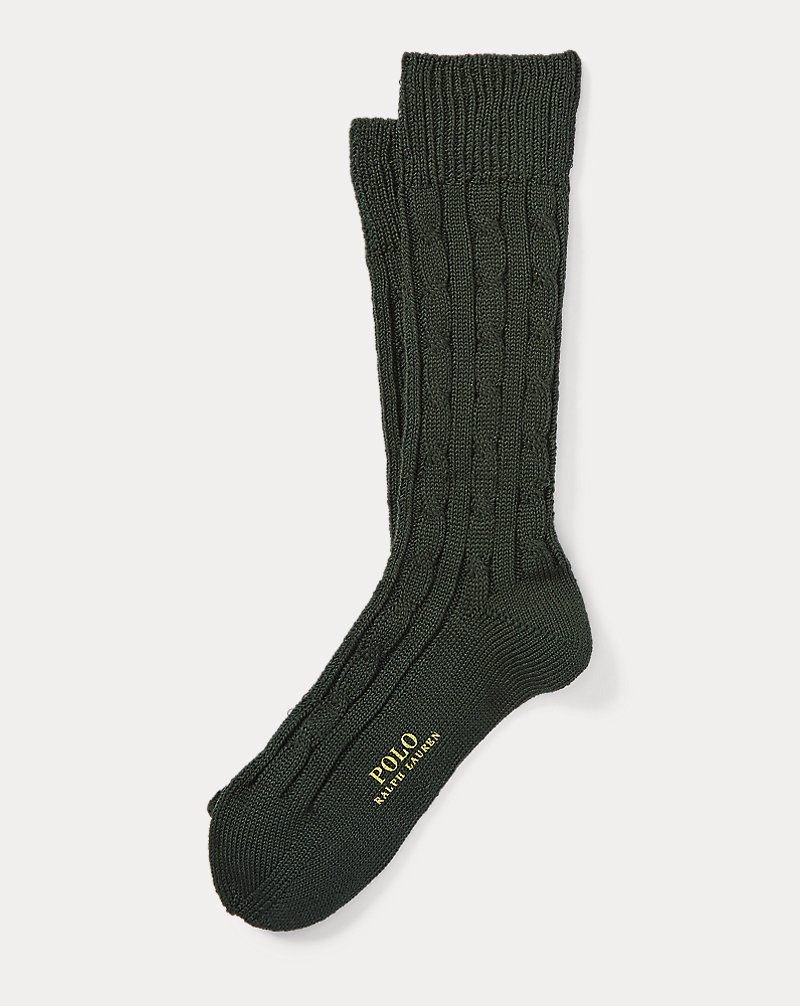 Cable-Knit Boot Socks Polo Ralph Lauren 1
