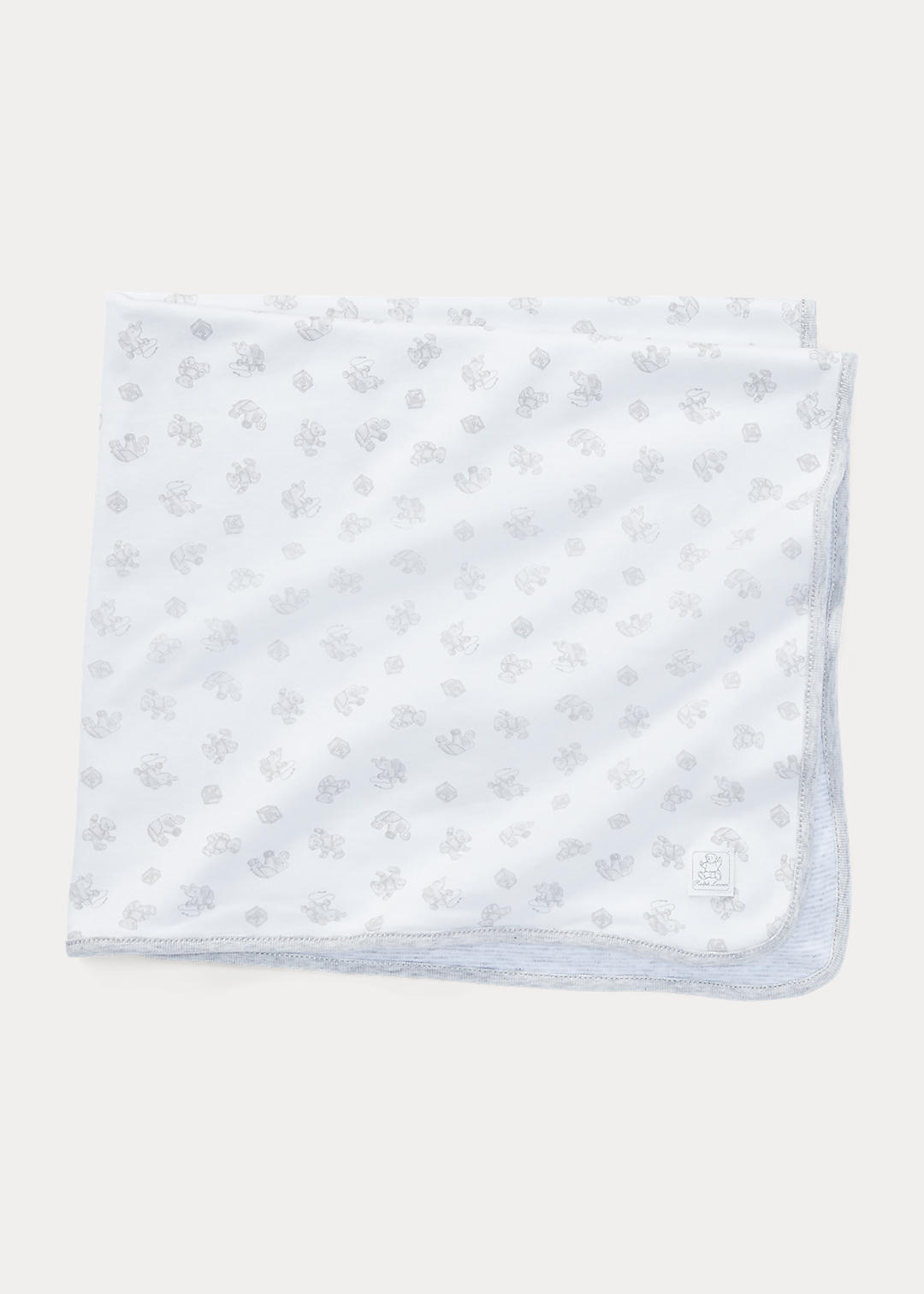 Baby Boy Polo Bear Cotton Blanket 1