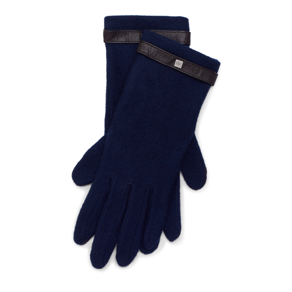 Wool-Blend Tech Gloves Lauren 1