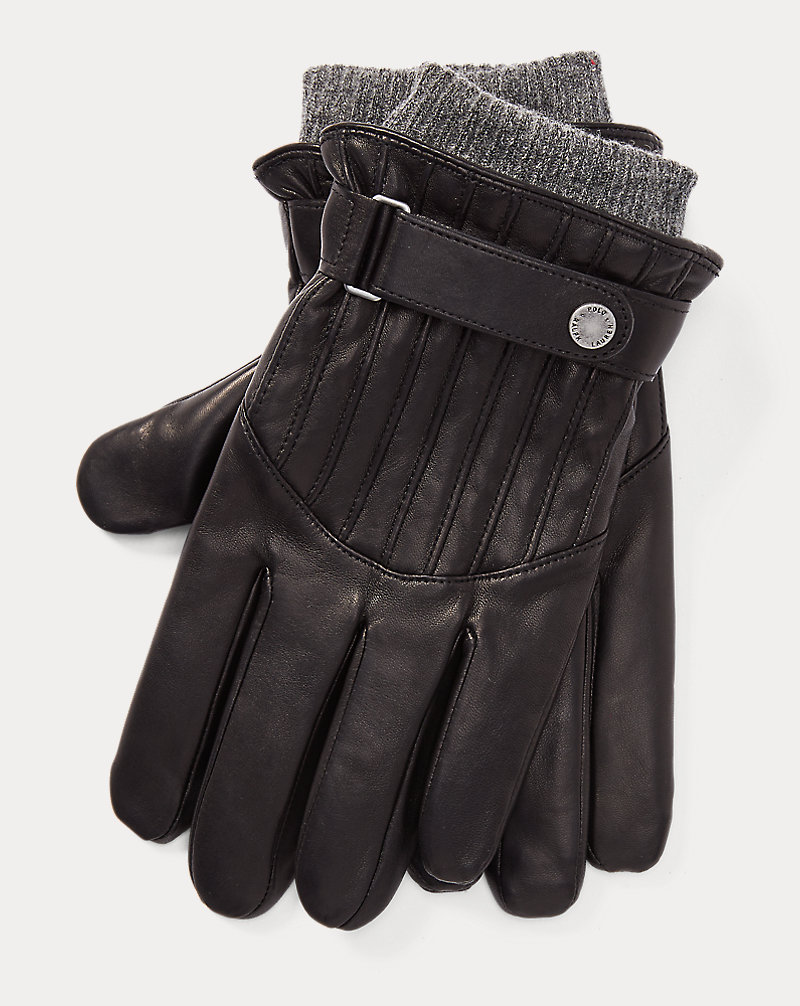 Quilted Leather Racing Gloves Polo Ralph Lauren 1
