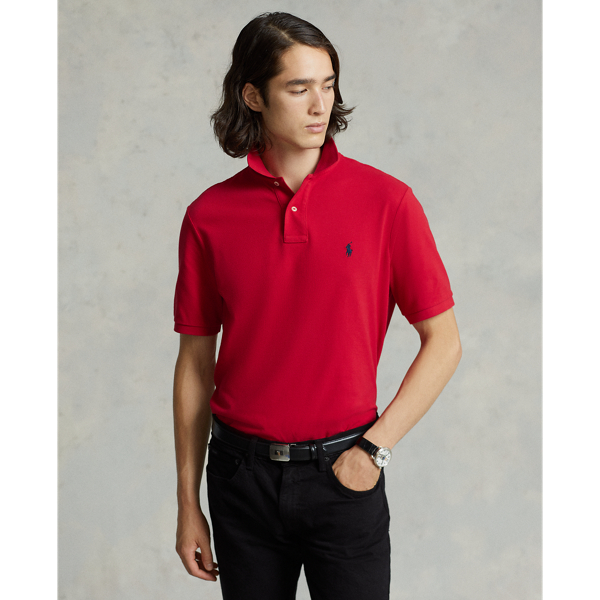 Slim Fit Mesh Polo Shirt