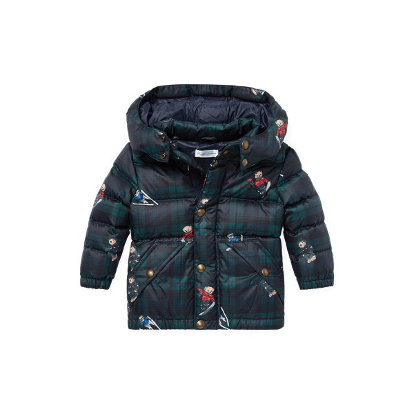 Polo Bear Plaid Down Jacket Baby Boy 1