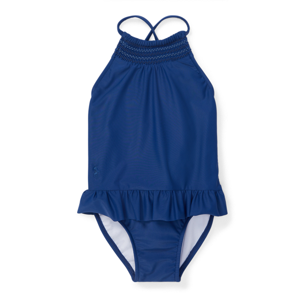 Smocked OnePiece Swimsuit for Baby Girl Ralph Lauren® UK