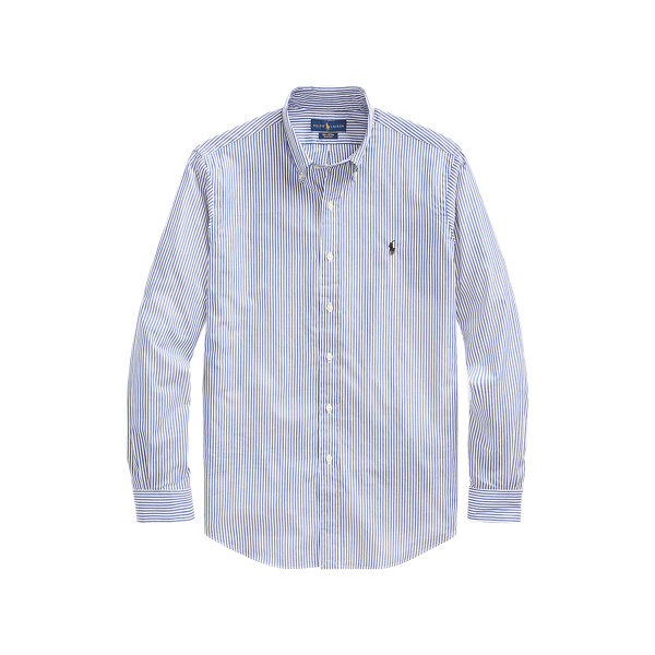 Slim Fit Striped Poplin Shirt