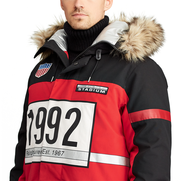 Polo Ralph Lauren Winter Stadium Down Parka Injection Red/Polo Black