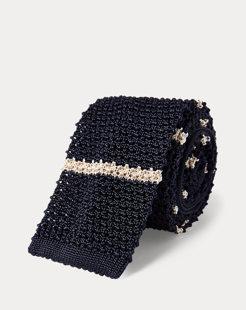 Oars Knit Silk Narrow Tie Polo Ralph Lauren 1