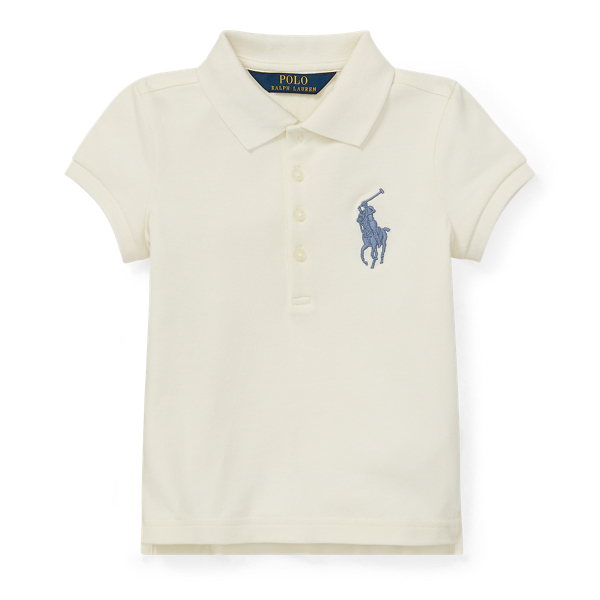 Big pony stretch mesh polo store