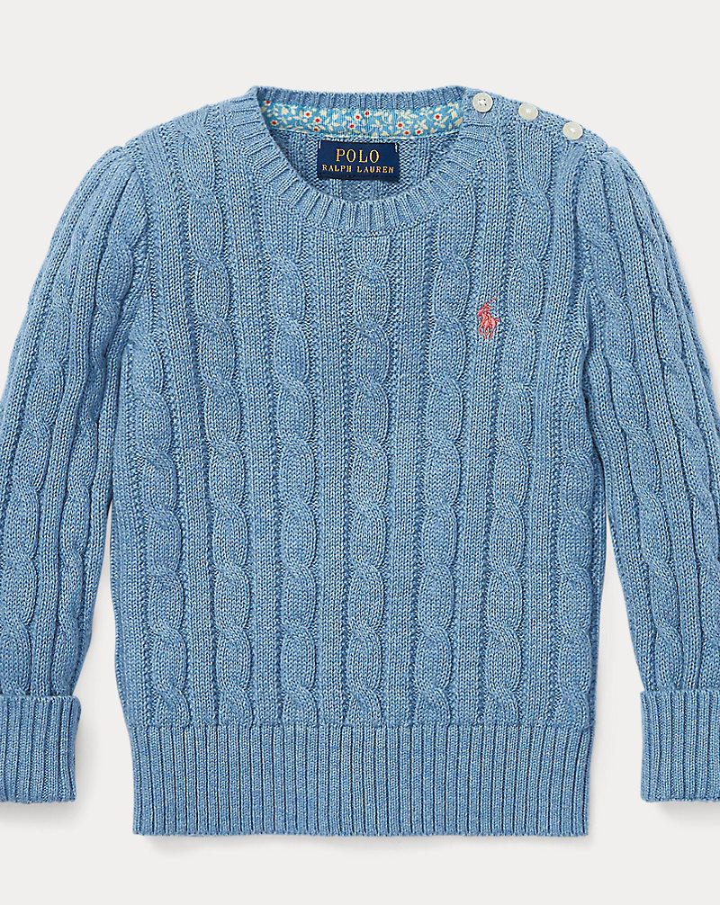 Cable-Knit Cotton Jumper GIRLS 1.5-6.5 YEARS 1
