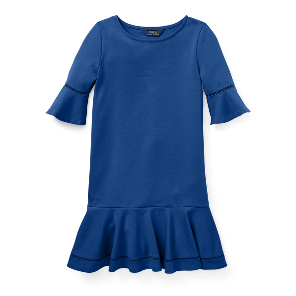 Inset-Lace Ponte Dress GIRLS 7-14 YEARS 1