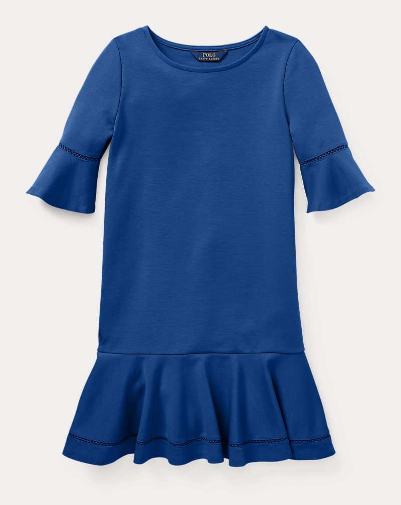 Inset-Lace Ponte Dress GIRLS 7-14 YEARS 1