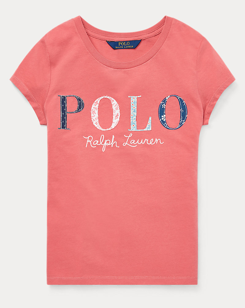Floral Polo Jersey Tee Girls 7-16 1
