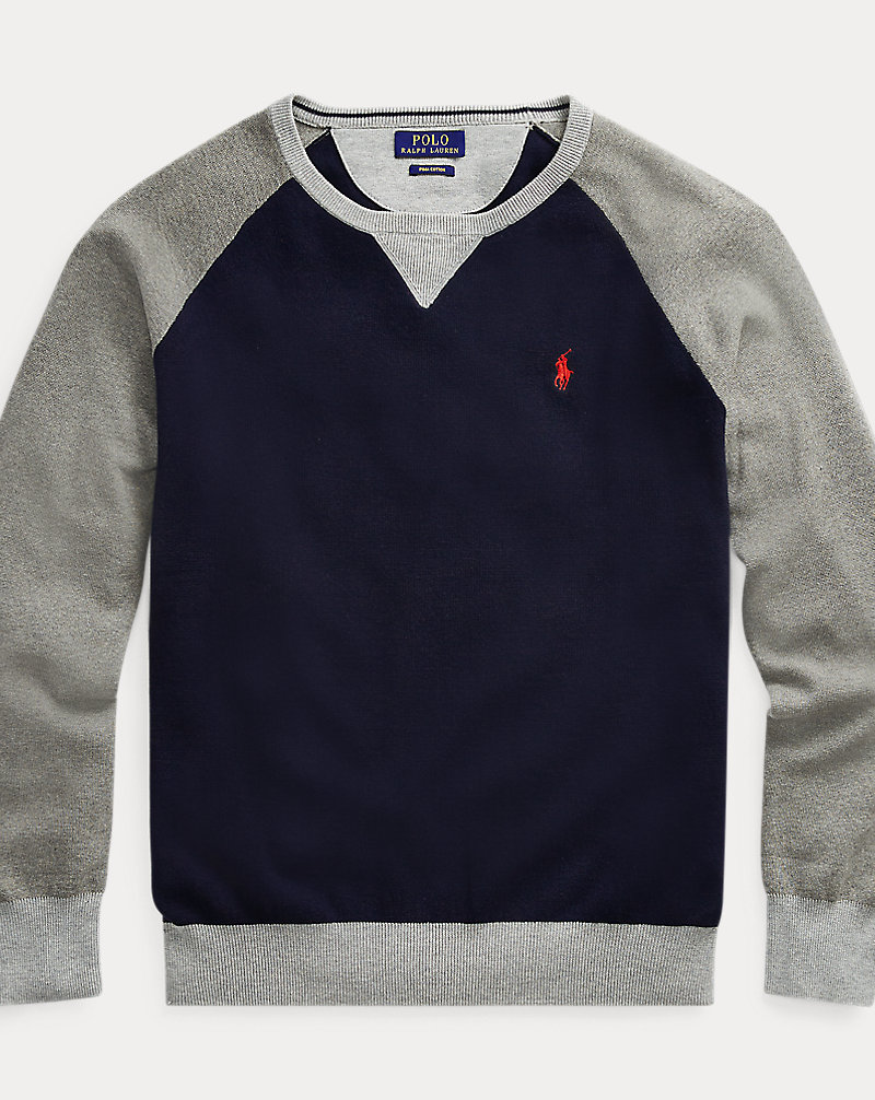 Color-Blocked Cotton Sweater Polo Ralph Lauren 1