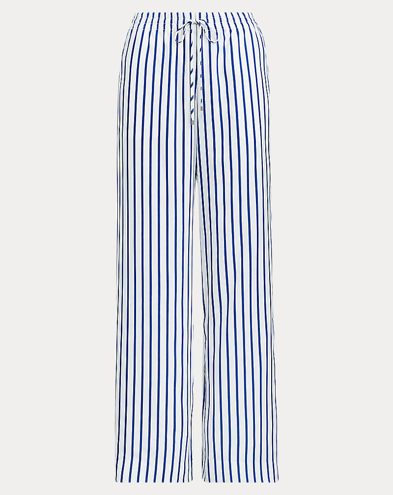 Striped Drawcord Twill Trouser Lauren 1