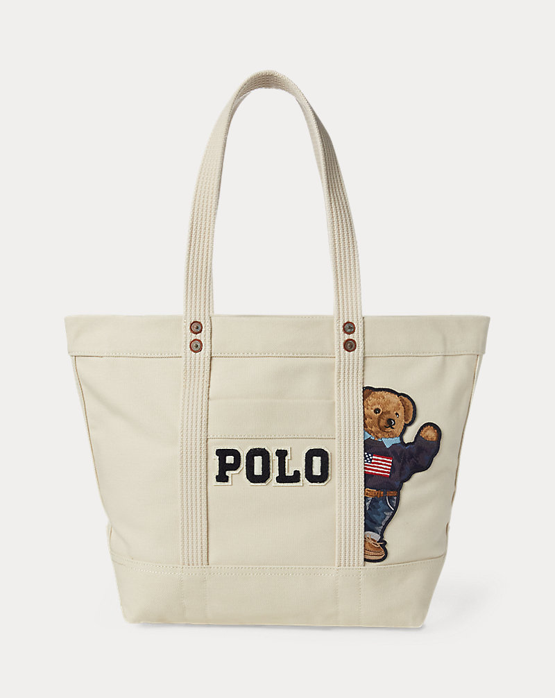 Tote in tela con Polo Bear Polo Ralph Lauren 1