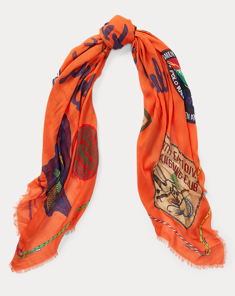 Printed Patchwork Scarf Polo Ralph Lauren 1