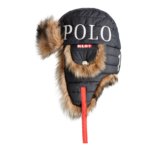 Ralph lauren earflap sales hat