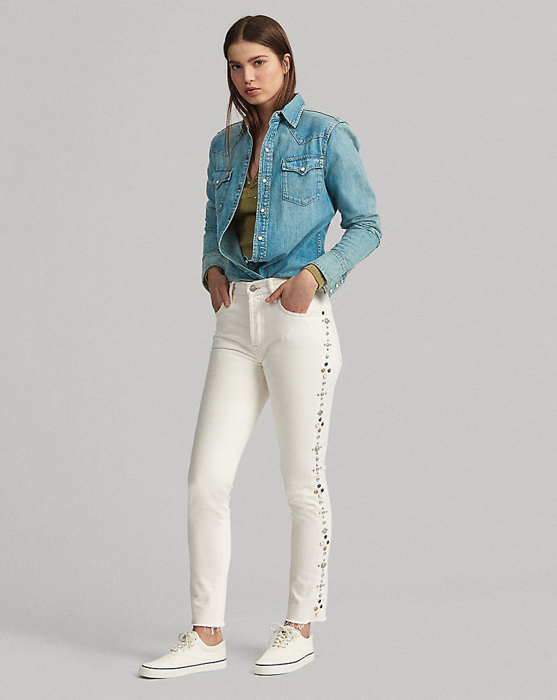 High-Rise Slim-Fit Jeans Callen Polo Ralph Lauren 1