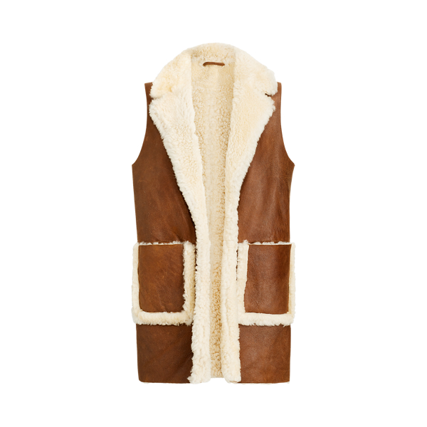 Reversible Shearling Vest for Women Ralph Lauren PT