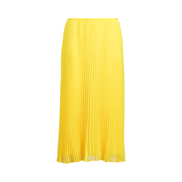 Polo ralph lauren pleated georgette sales midi skirt