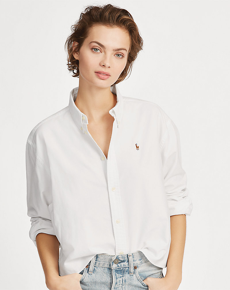 Cropped Oxford Shirt Polo Ralph Lauren 1