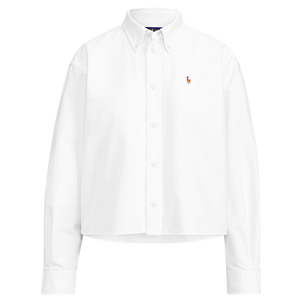 Ralph lauren cropped shop oxford shirt