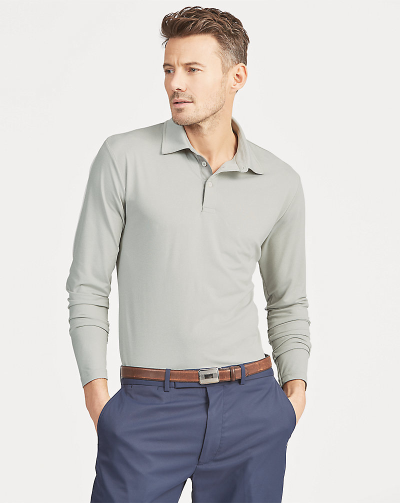 Classic Fit Long-Sleeve Polo RLX Golf 1