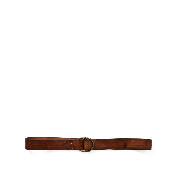 RRL Distressed Leather Belt 2