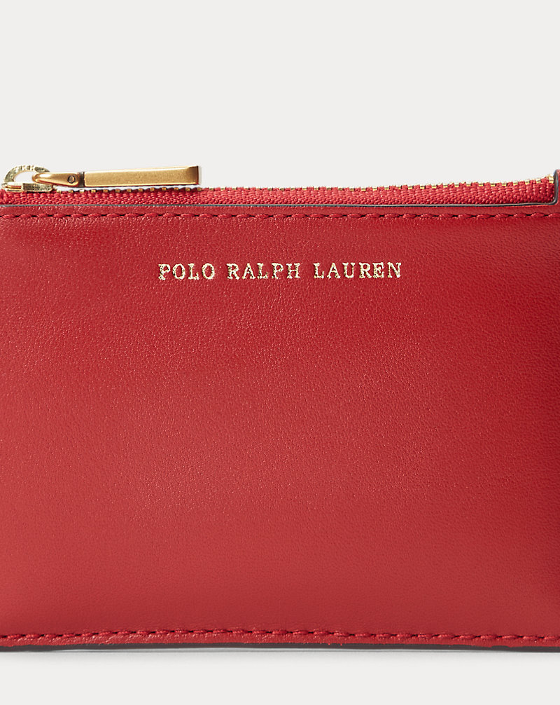 Porte-cartes zippé en cuir Polo Ralph Lauren 1