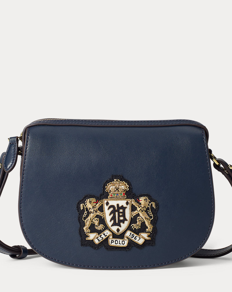 Mini borsa in pelle con ricamo Polo Ralph Lauren 1
