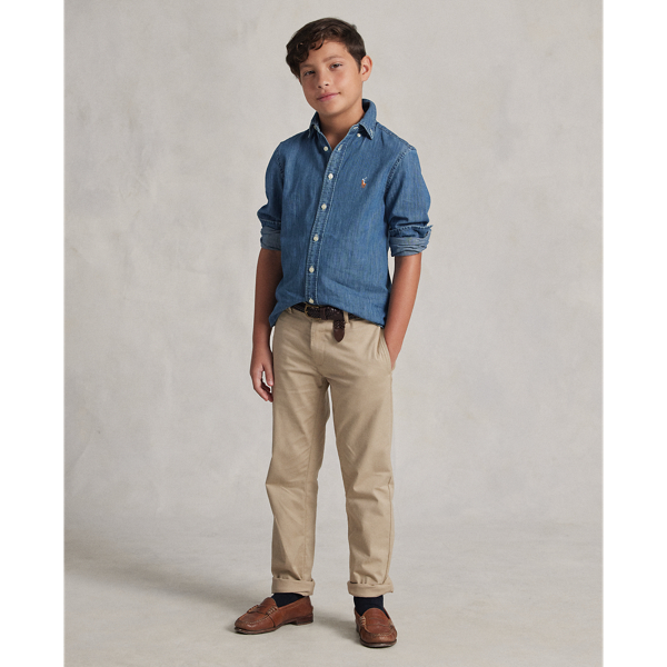 Boys 8-18 Cotton Denim Shirt 4