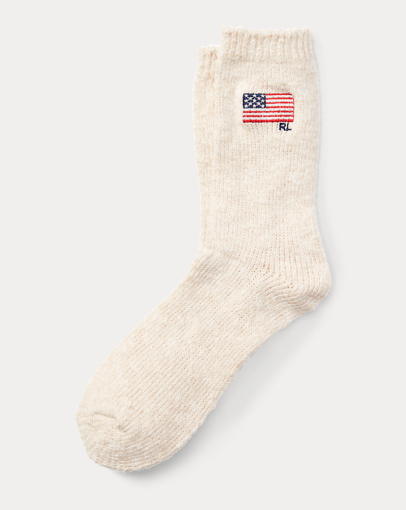 Flag Cotton-Blend Boot Socks Polo Ralph Lauren 1