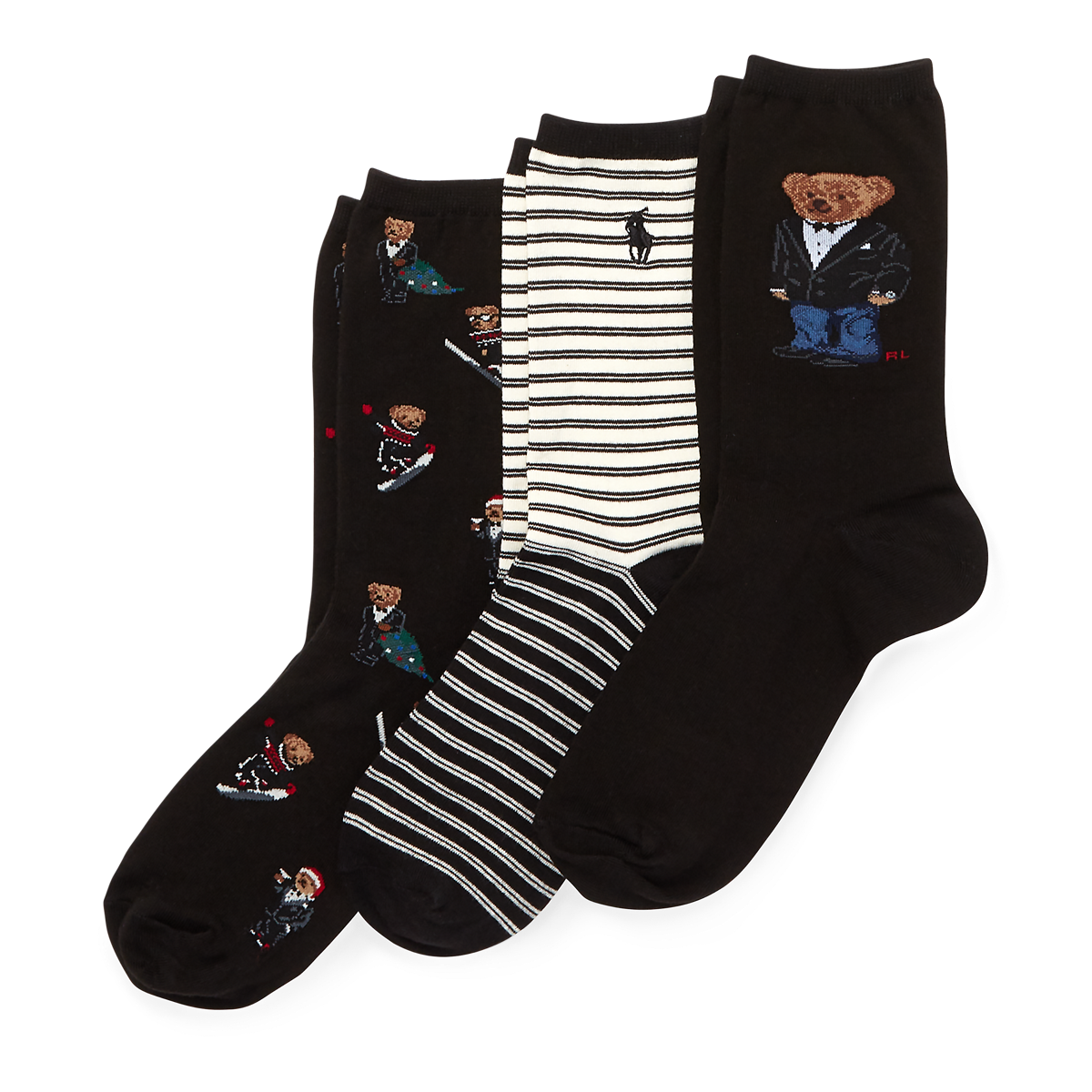 Polo Bear Sock 3-Pack Gift Set