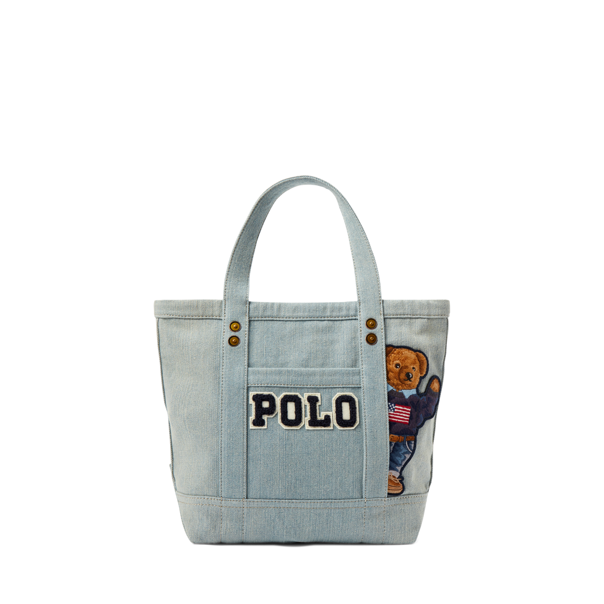 Polo Ralph Lauren Canvas Medium Polo Bear Tote - Shoppers & Tote Bags 