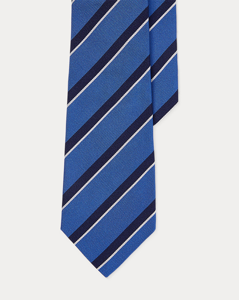 Striped Silk Repp Tie Purple Label 1