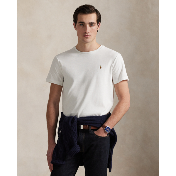 Custom Slim Fit Soft Cotton T-Shirt Polo Ralph Lauren 1