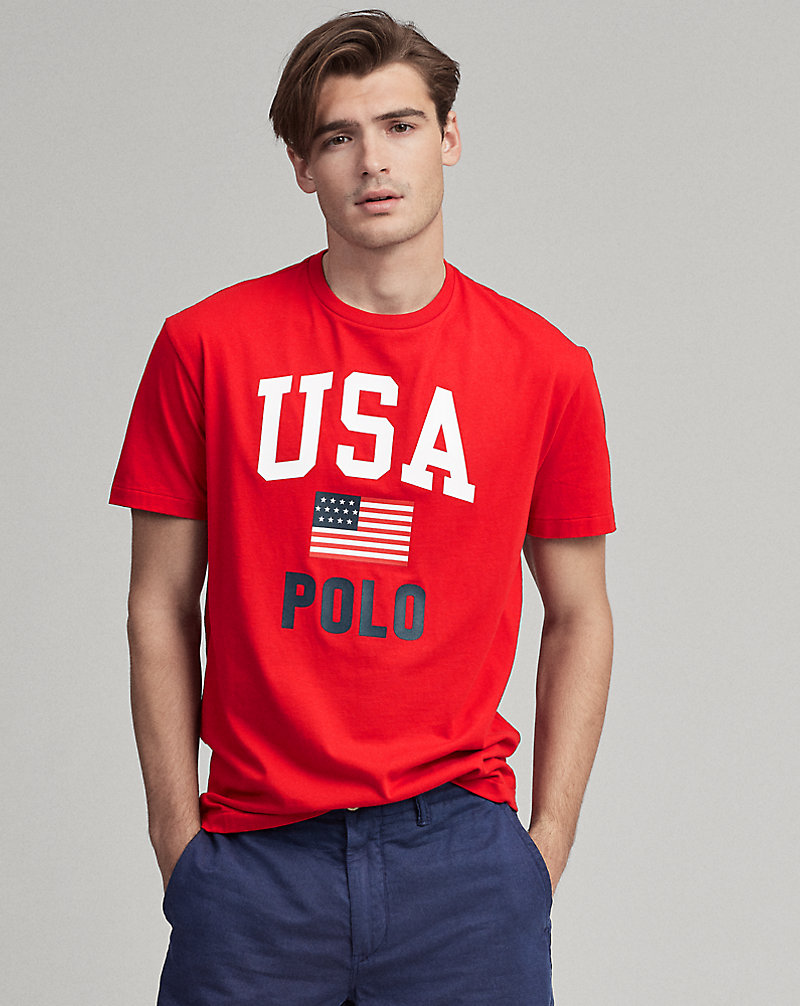 Classic Fit Cotton Graphic Tee Polo Ralph Lauren 1