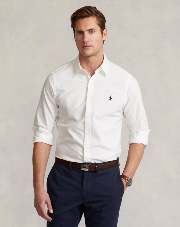 Gefärbtes Slim-Fit Oxfordhemd