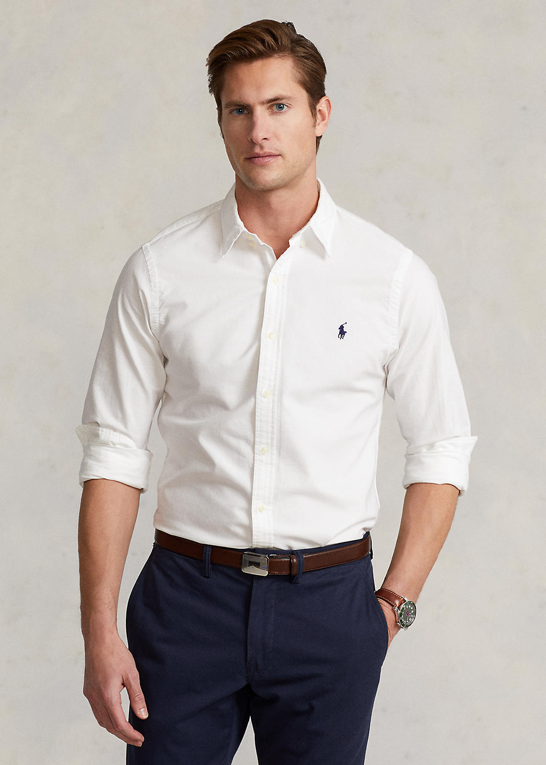 Polo Ralph Lauren Slim Fit Garment-Dyed Oxford Shirt 1