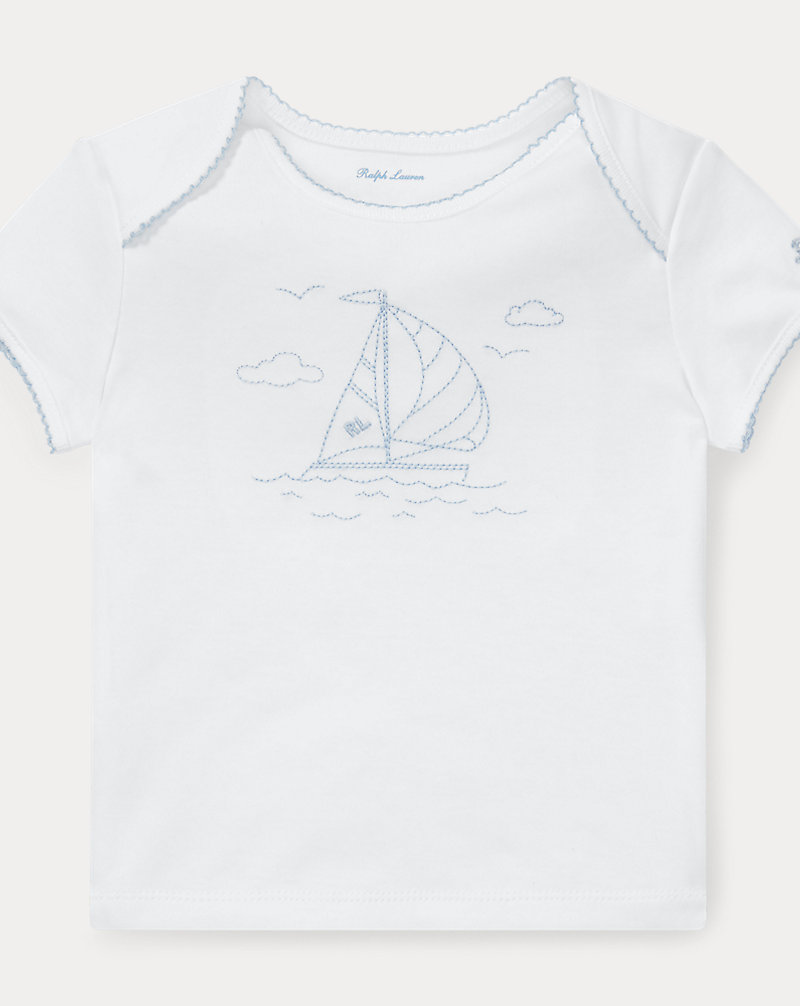 Embroidered Cotton Tee Baby Boy 1