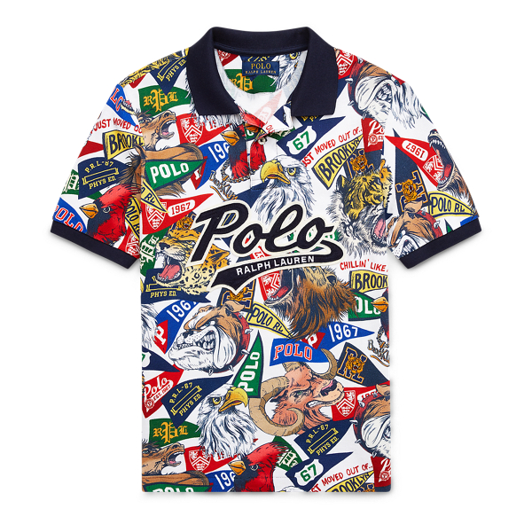 Cotton Mesh Graphic Polo Boys 6-14 Years 1